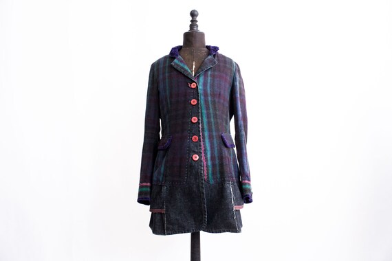 Marithé Francois De Girbaud Patchwork Coat Tim bu… - image 7