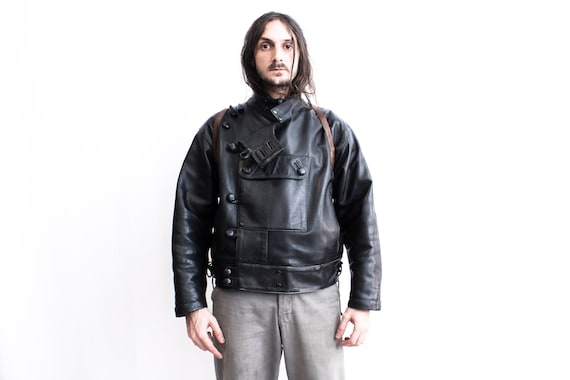 Swedish Motorcycle Jacket Replica 1980s . Punk Moto Jacket