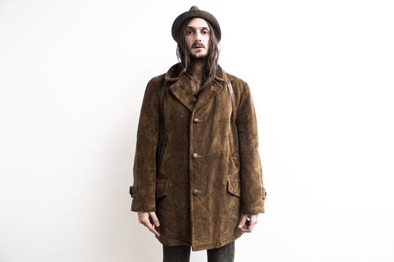 Corduroy Coat 1970s . Sherpa Lined Corduroy Jacket