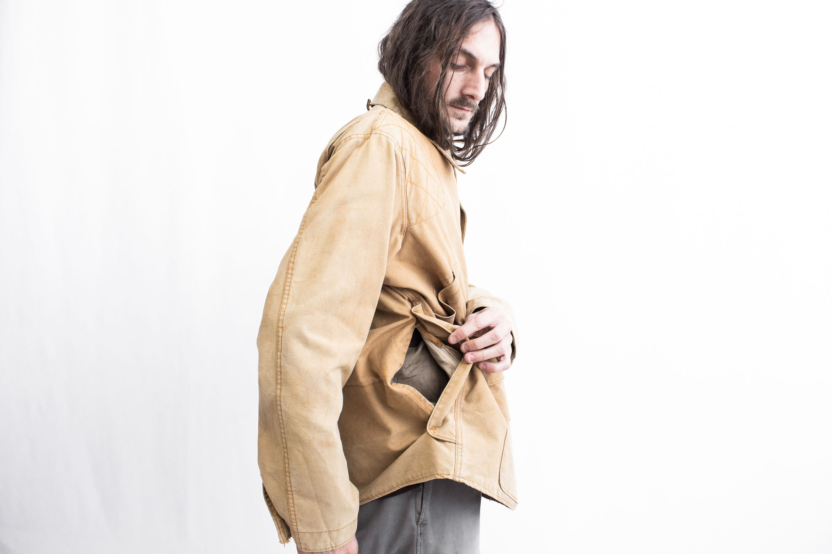 BONE DRY American Hunting Jacket Duck Cotton 1970s . Canvas BONE DRY American Hunting Jacket Duck Cotton 1970s . Canvas