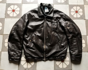 Blouson cuir aviateur francais new arrivals