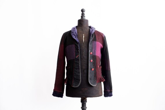 Marithé Francois De Girbaud Patchwork Blazer Jack… - image 4