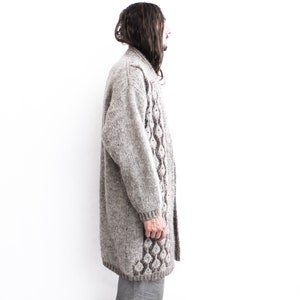 MOHAIR 1970s Long Sweater Cardigan Boho Hippie_____ image 2