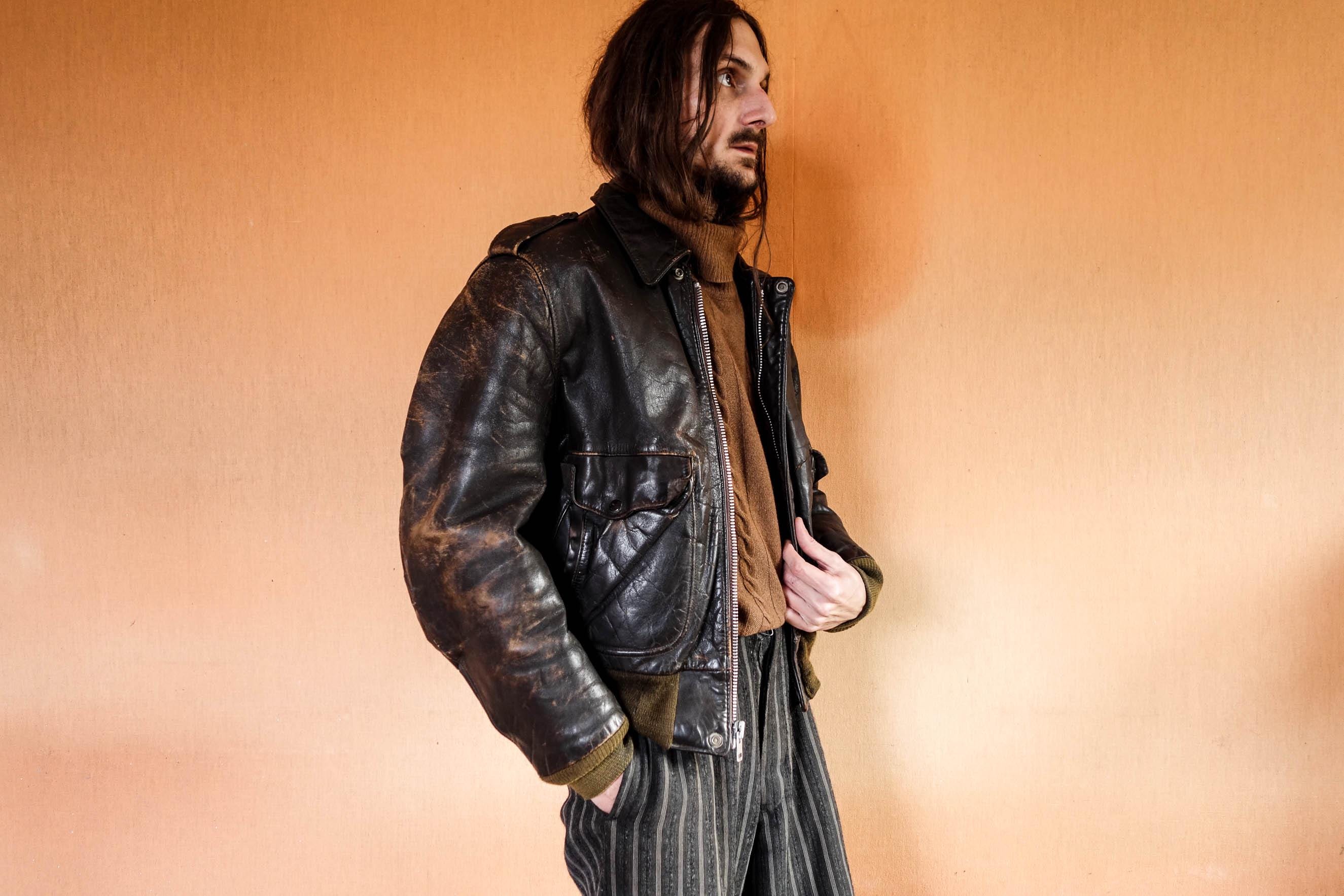 Vintage A2 Flight Jacket - Etsy Vintage A2 Flight Jacket - Etsy