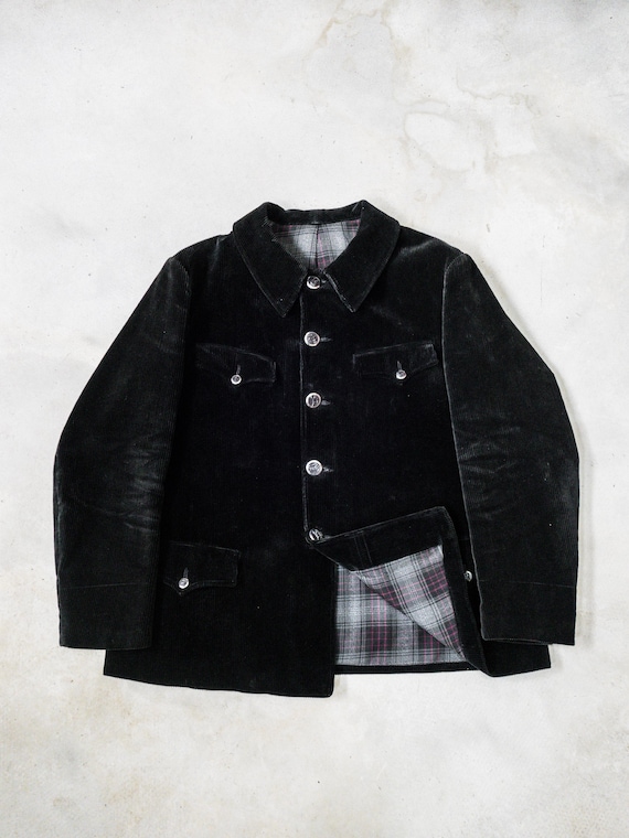 セ－ル！50s Euro Corduroy Hunting Jacket 1950s Corduroy French Hunting Jacket . Animal Buttons French