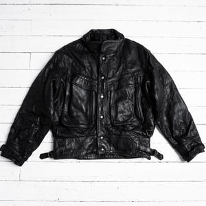 Vintage Armani Leather Jacket - Etsy