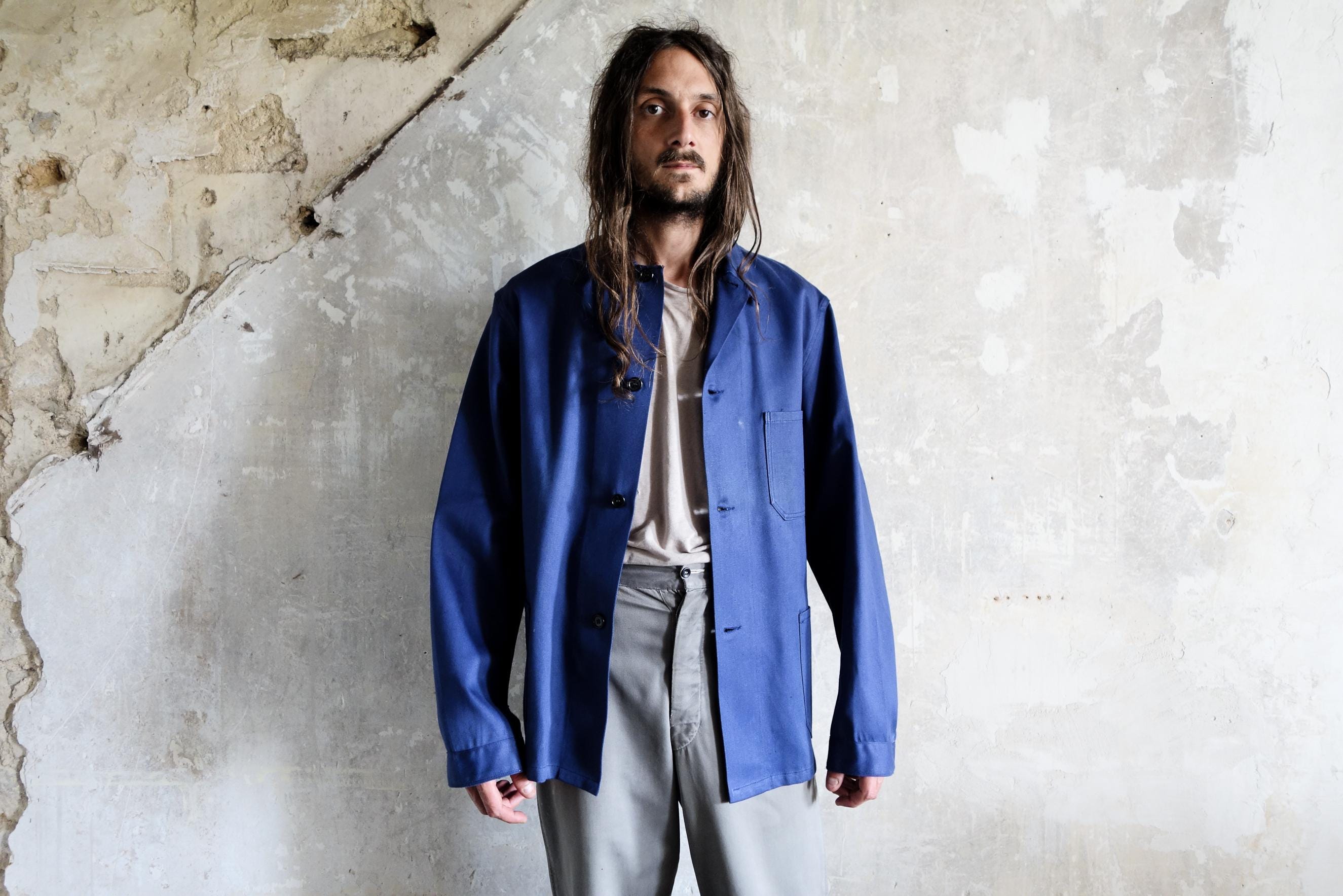 1980s German Work Jacket Deadstock . Utility Workwear