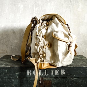 LAFUMA 1970s French BackPack . Retro Shoulder Bag Hiking Trekking  Rucksack Adjustable