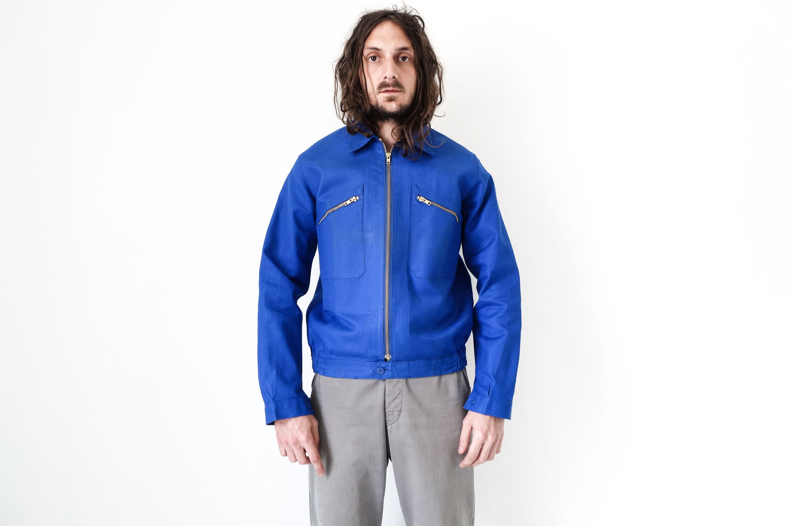 French Cyclist Work Jacket - Etsy French Cyclist Work Jacket - Etsy