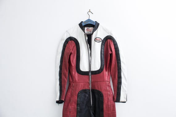 RIVETTS LONDON モーターサイクルレザースーツジャケット 1970