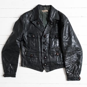 Vintage 30s Cyclist Jacket French - Etsy
