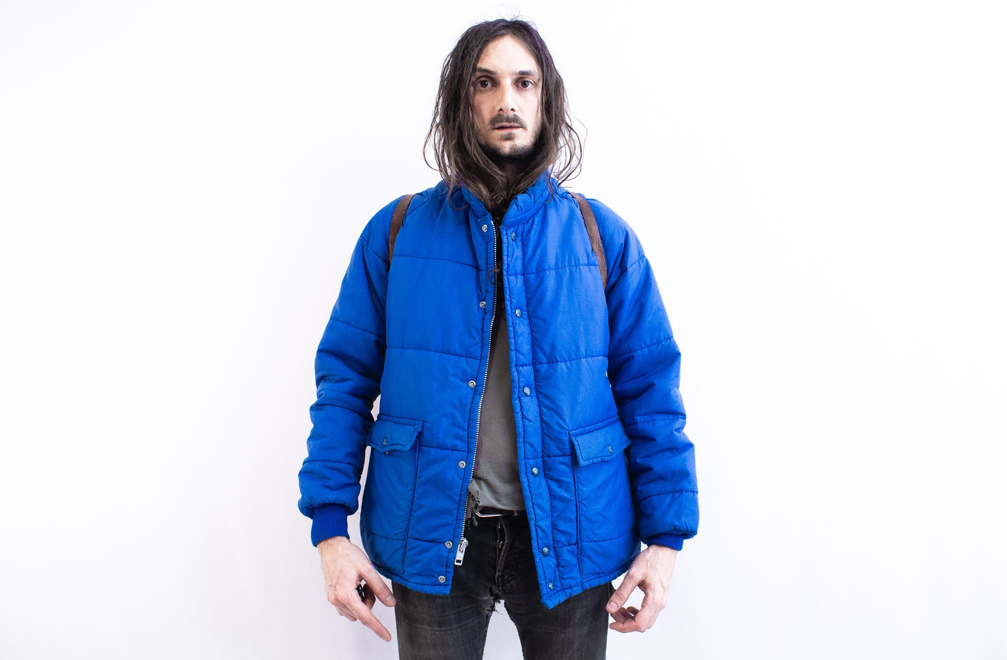 Puffer Jacket Windbreaker . Vintage 