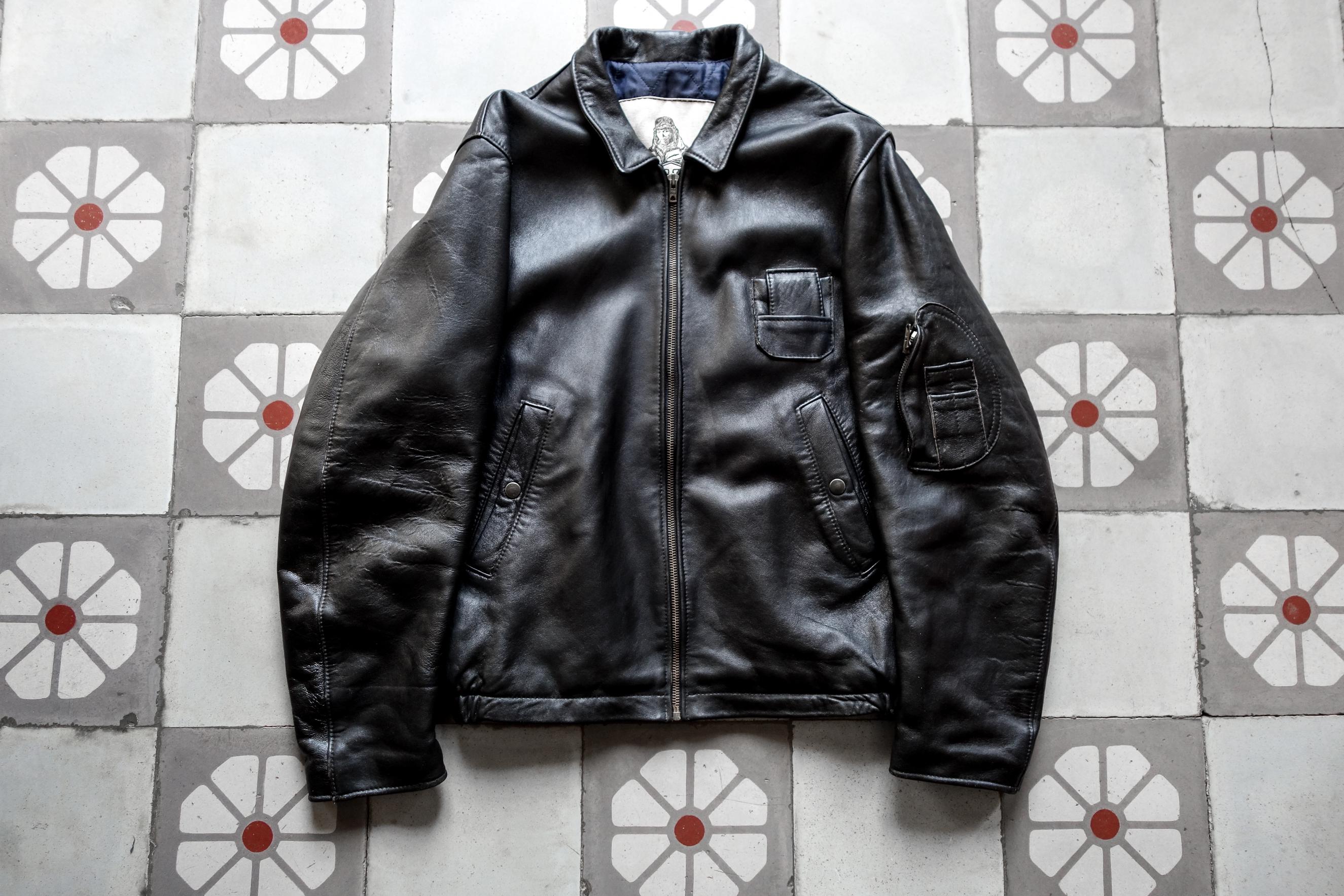 ジャケット・アウター 1980s French Leather Pilot Jacket French Pilot Jacket 1980s . Air Force Leather Bomber Flight