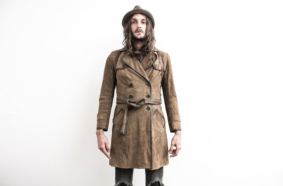 Suede Trench Coat_____