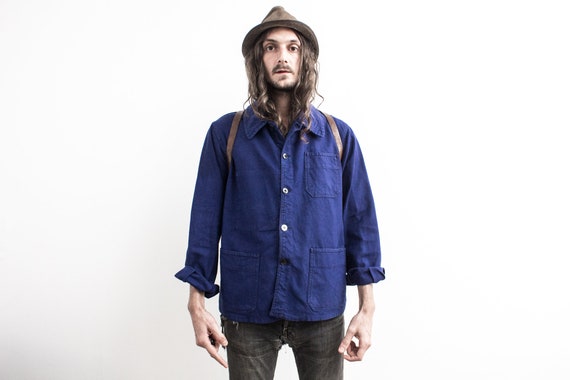 French Work Jacket . 70s Utility Jacket . French C