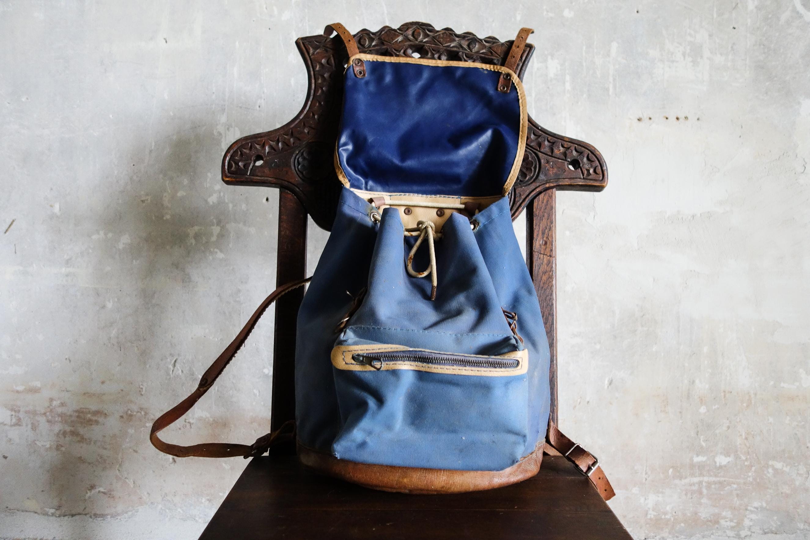 Sac à Dos Lafuma Ancien - Scoutisme - Armature Métallique - Vintage