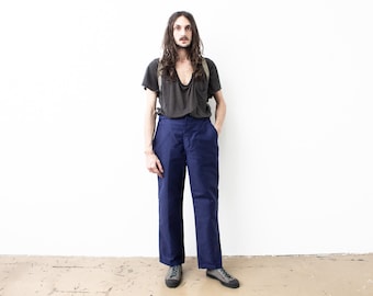 70s MOLESKIN Work Pants Dead Stock . French Workwear Work Trousers