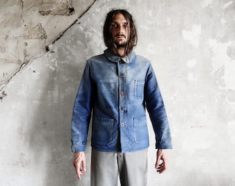 Vintage French Moleskin Work Jacket - Dumont D'urville 1950s