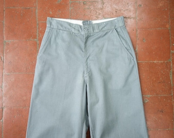 XS Vintage Deadstock 1950s Mens Baby Blue Striped Cotton Coolcord