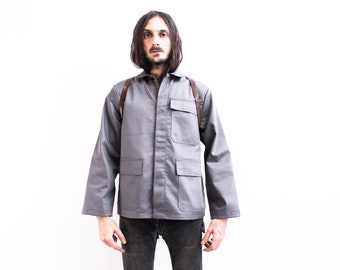 Adolphe Lafont Black Moleskin Work Jacket Deadstock____ - Etsy
