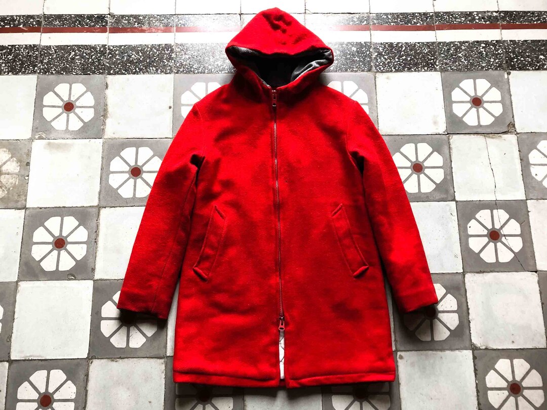 1970年代 ハドンズベイ レッド フード付きジャケット - Etsy 日本