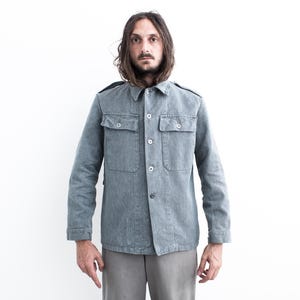 Vintage Salt and Pepper Work Jacket - Etsy Vintage Salt and Pepper Work Jacket - Etsy