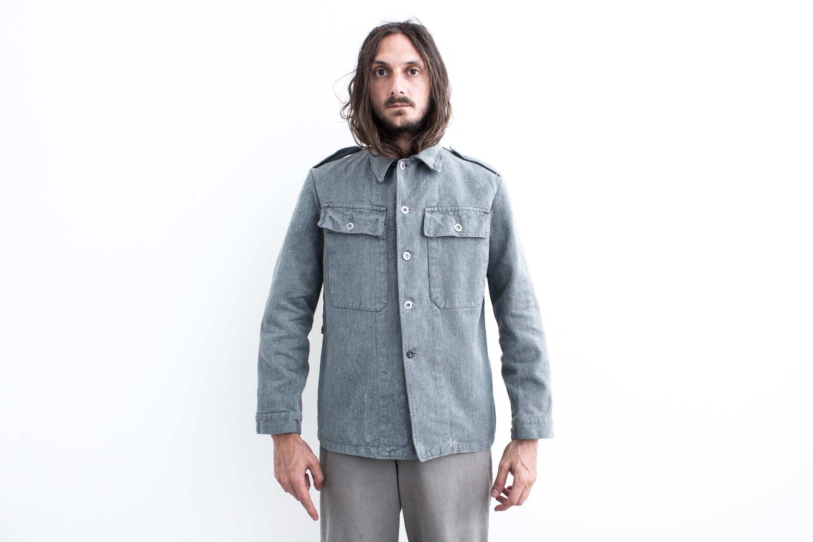 Vintage Salt and Pepper Work Jacket - Etsy Vintage Salt and Pepper Work Jacket - Etsy