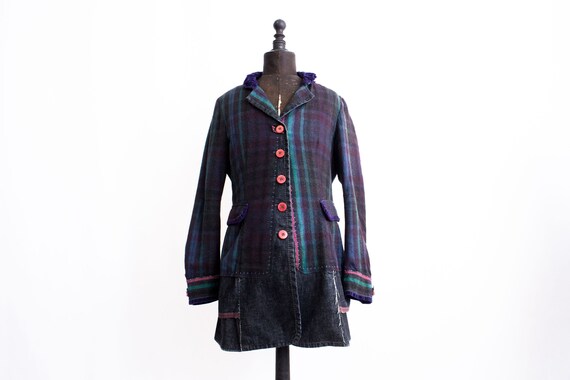 Marithé Francois De Girbaud Patchwork Coat Tim bu… - image 1