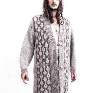 MOHAIR 1970s Long Sweater Cardigan Boho Hippie_____ image 7