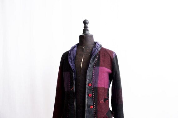 Marithé Francois De Girbaud Patchwork Blazer Jack… - image 9