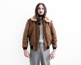 Vintage 70s Windward Fighter Pilot Jacket, Size Large, 70s