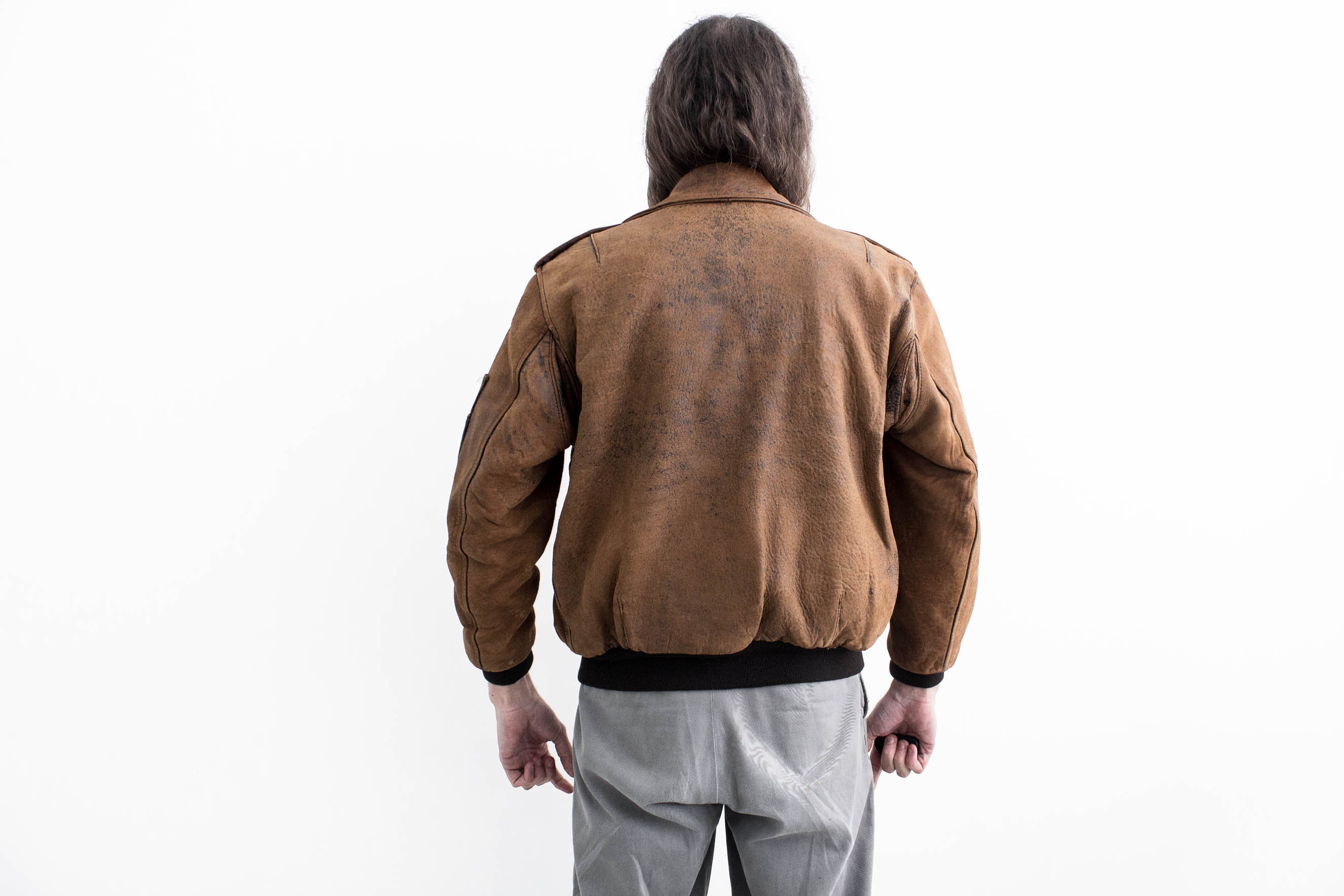 ☆70s〜80s CHEVIGNON Lether Flight Jacket☆ Chevignon Vintage Leather Jacket Old Flight Air Corps