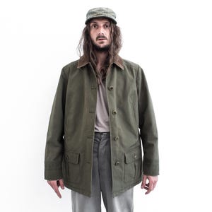 LL BEAN Jagd Weste 70er Jahre. OutDoors Jacke Ente Baumwolle Amerikanische Arbeitskleidung. Canvas Chore Jacke. Workwear Schiessjacke