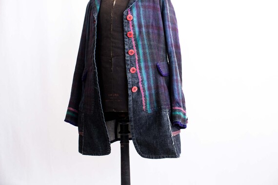 Marithé Francois De Girbaud Patchwork Coat Tim bu… - image 4