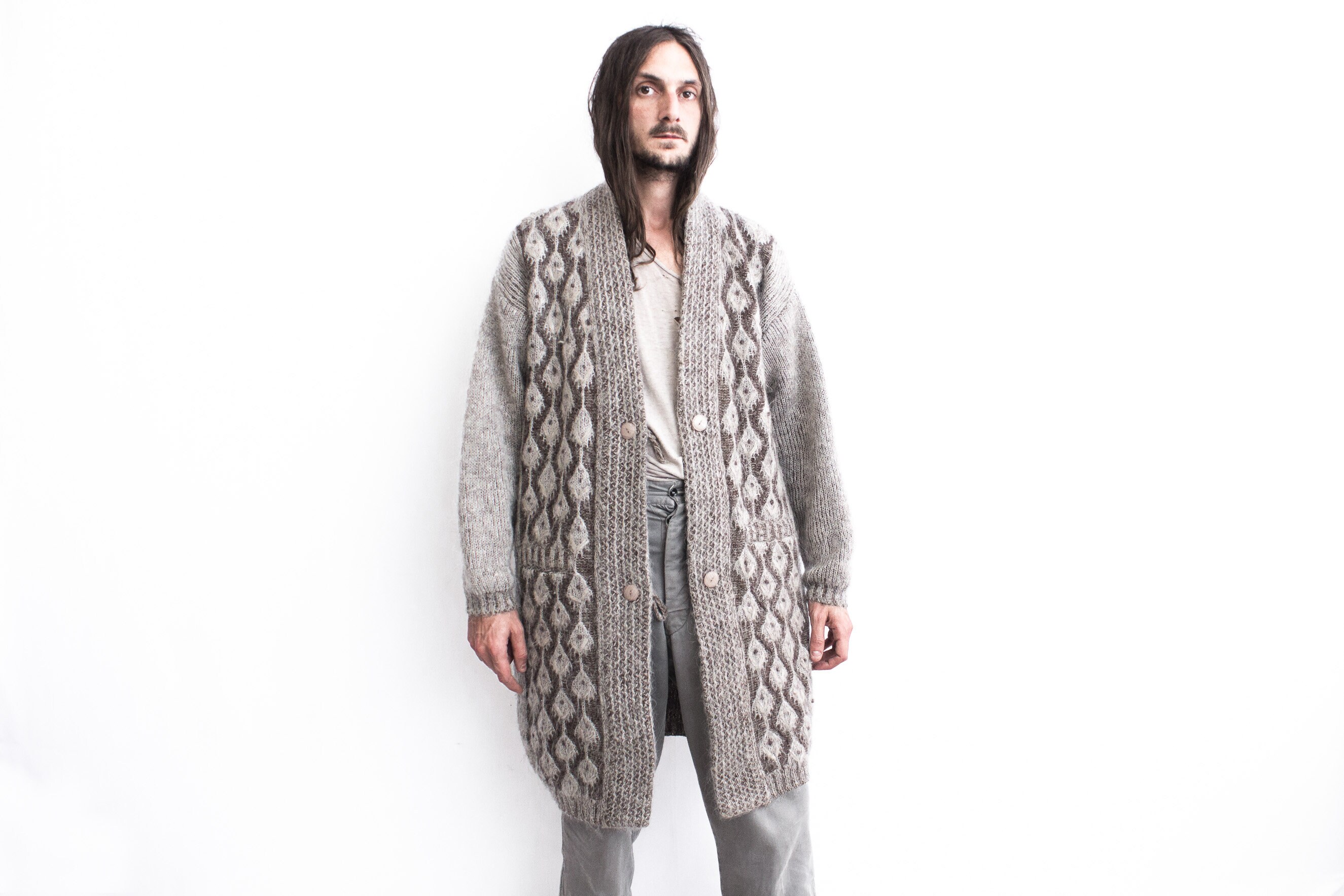 MOHAIR 1970s Long Sweater Cardigan Boho Hippie_____ - Etsy MOHAIR 1970s Long Sweater Cardigan Boho Hippie_____ - Etsy