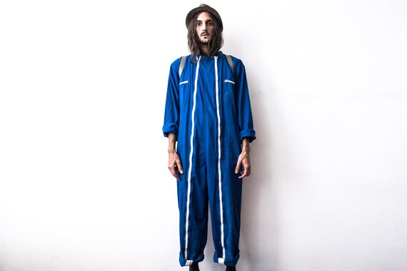 French Work Jumpsuit 80s Coverall Workers Overall