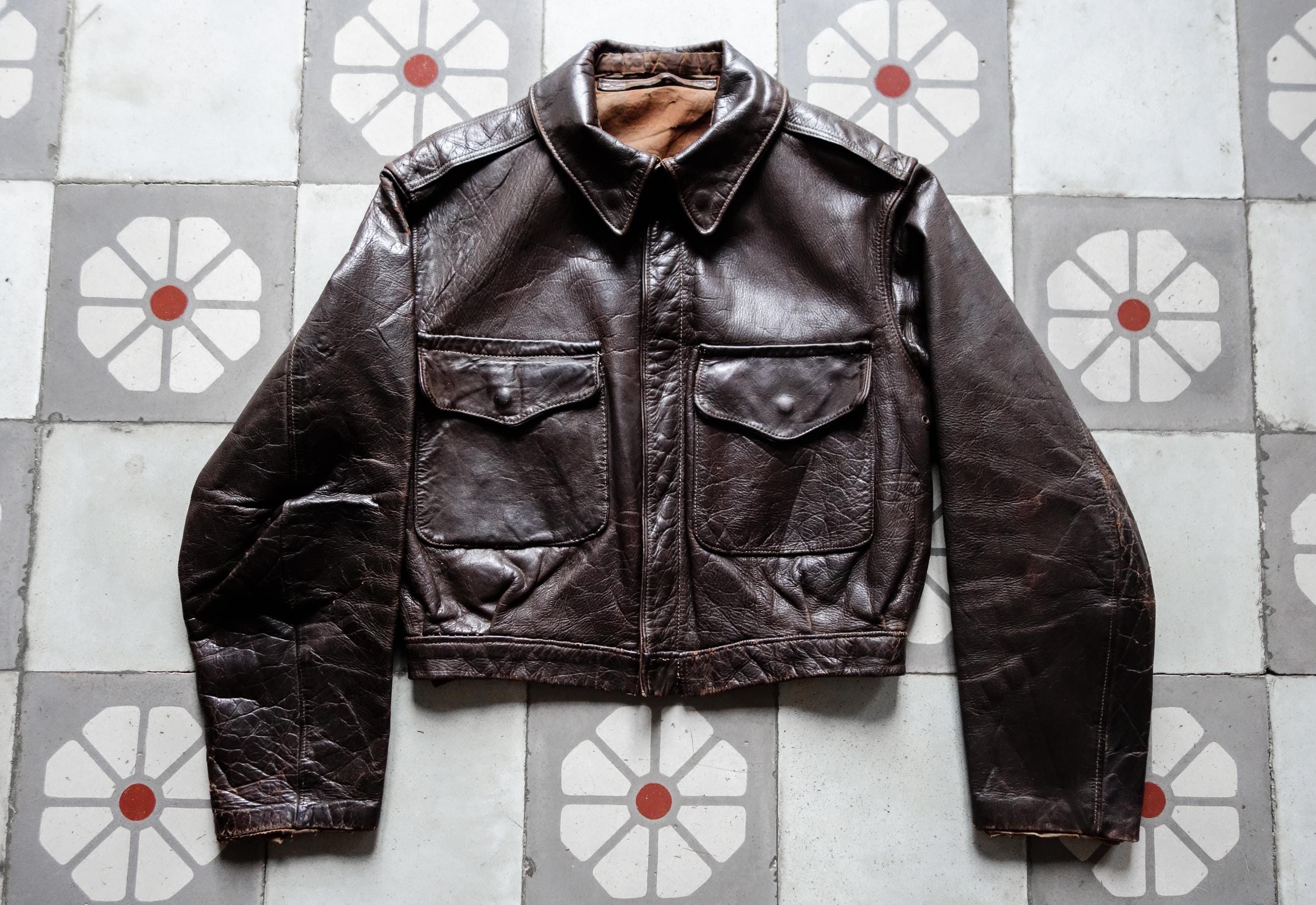 50s Sweden Leather Jacket - Etsy