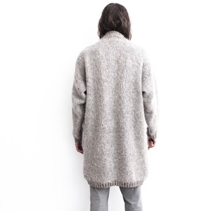 MOHAIR 1970s Long Sweater Cardigan Boho Hippie_____ image 6