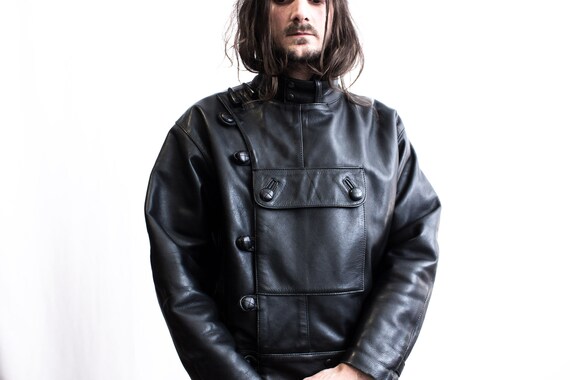 Swedish Motorcycle Jacket Replica 1980s . Punk Moto Jacket