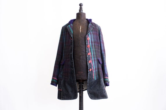 Marithé Francois De Girbaud Patchwork Coat Tim bu… - image 8