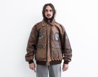 【SPECIAL】French Leather Pilot Jacket 全国通販】【SPECIAL】VINTAGE 80s French Air Force