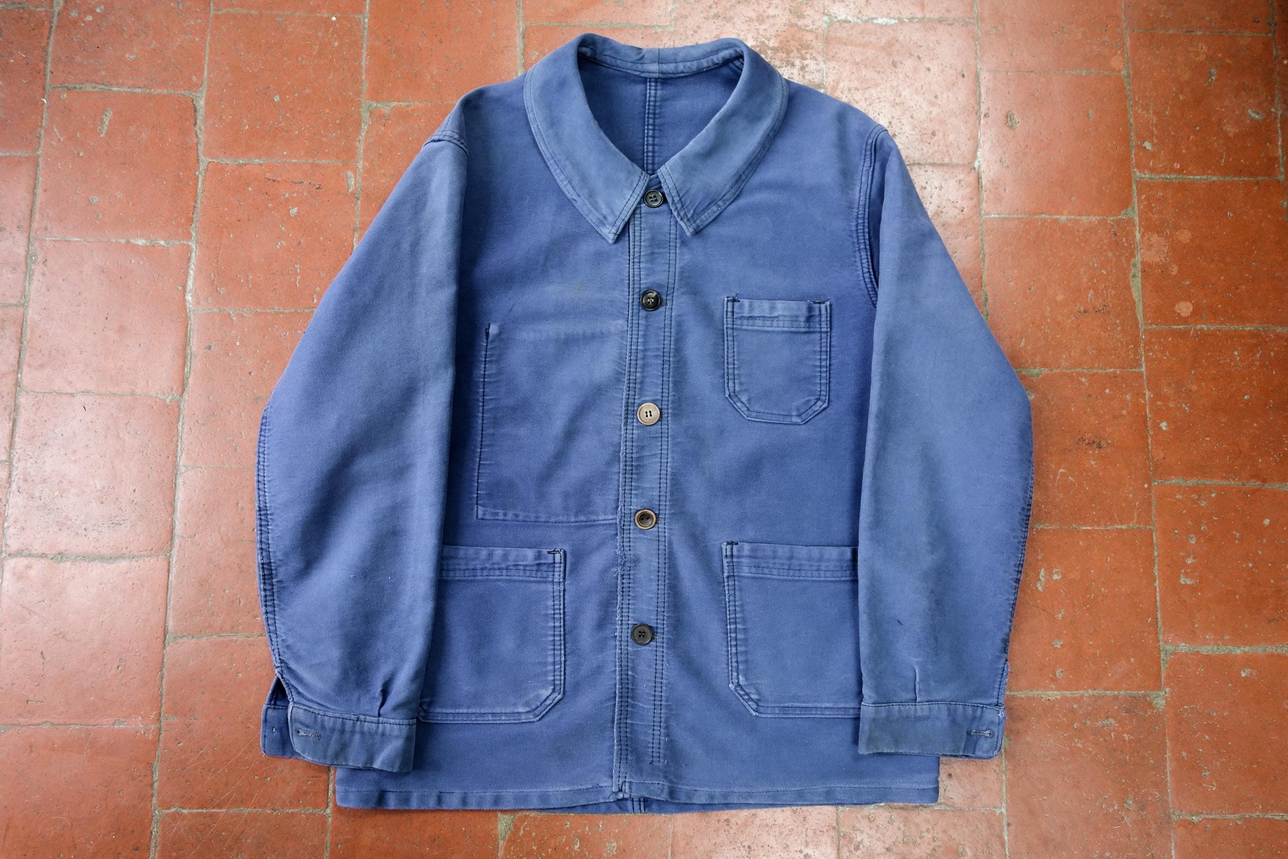 や*ー様 AUMOULINEL vintage moleskin jacket Moleskin Jacket - Etsy