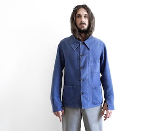 Exceptional 1940's Adolphe Lafont French Moleskin Workwear Jacket