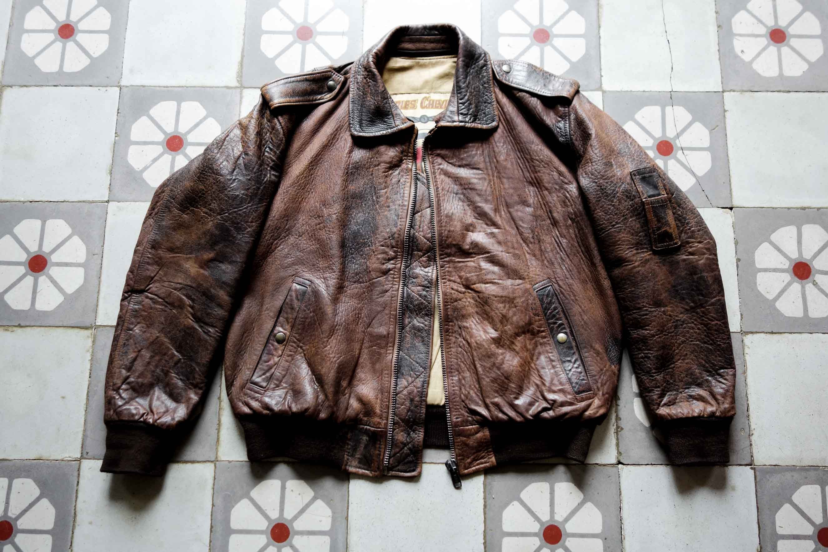 Vintage Mens Leather Chevignon Jacket - Etsy Vintage Mens Leather Chevignon Jacket - Etsy
