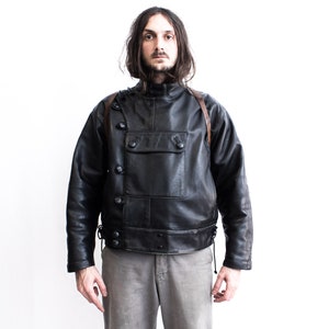 MOTO CUIR Swedish Motorcycle Jacket Replica 1980s . Punk