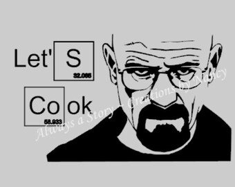 Heisenberg Let's Cook, Instant Pot, Appliances, Auto, Window, Laptop, Any Flat Surface, etc. Vinyl Decals