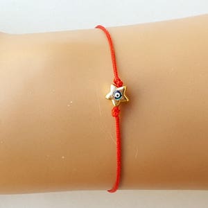 Red String Evil Eye Bracelet, Amulet Protection Jewelry