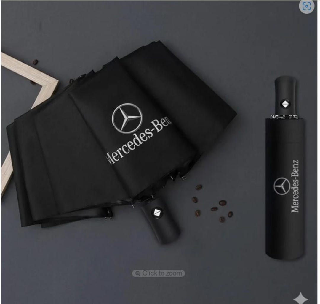 Mercedes-benz Auto Open Close Umbrella: Windproof Travel Accessory ...