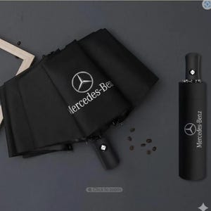 Mercedes-benz Auto Open Close Umbrella: Windproof Travel Accessory ...