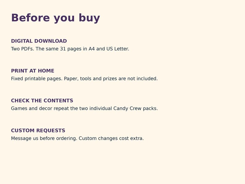 Trunk or Treat Printable Bundle, 5 Games, Candy Crew Signs and Banner (PDF)